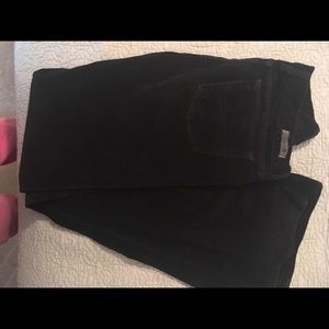 Lucky Brand black velvet jeans 8/28