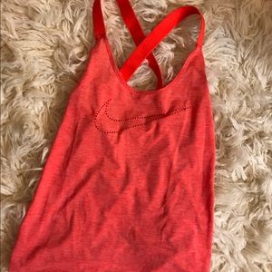 Small red/orange Nike workout tank