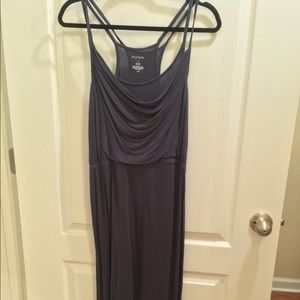 Navy maxi dress