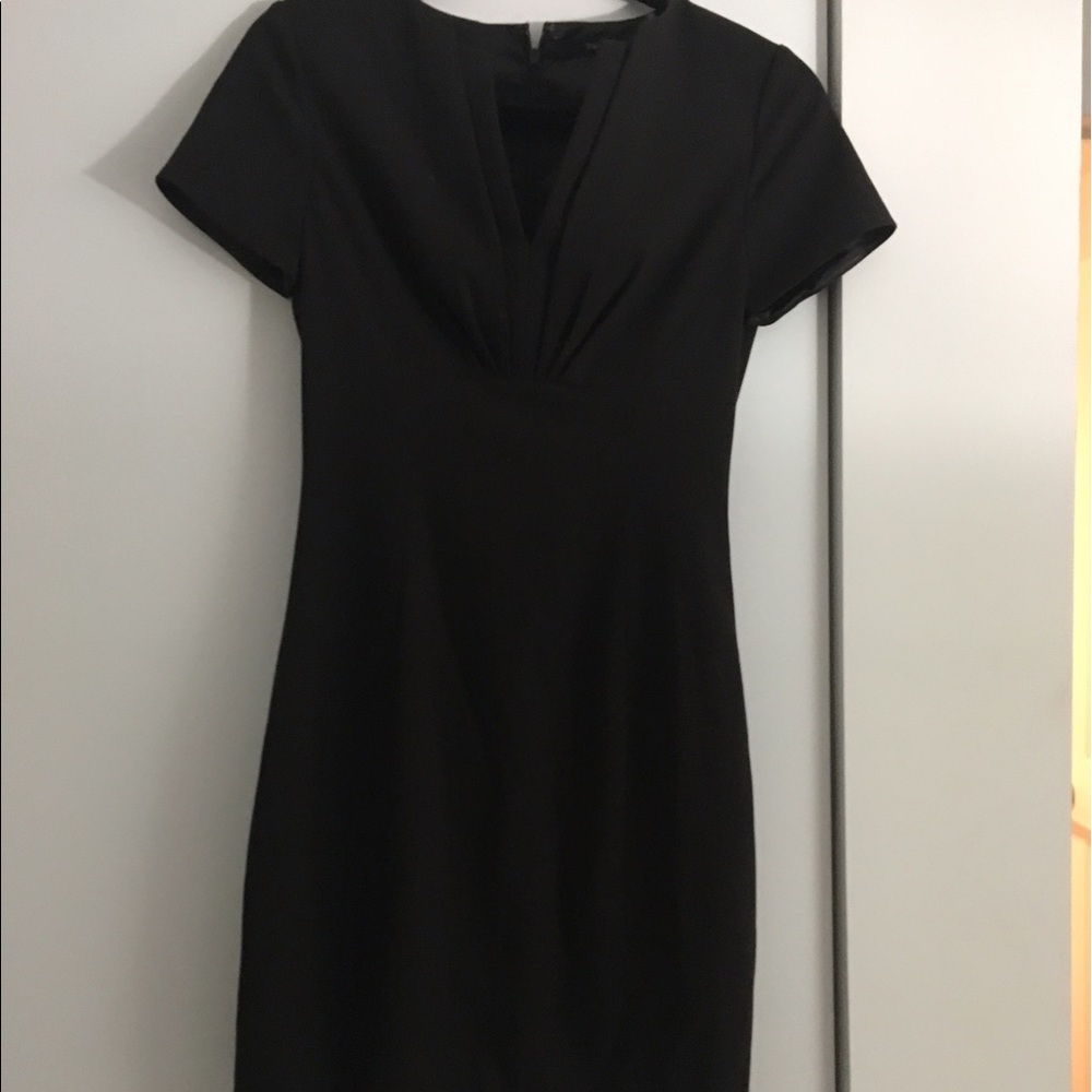 tahari black dress