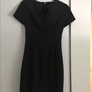 tahari black dress