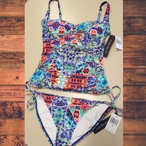 👙 NWT La Blanca Barbados Sweetheart Tankini Set