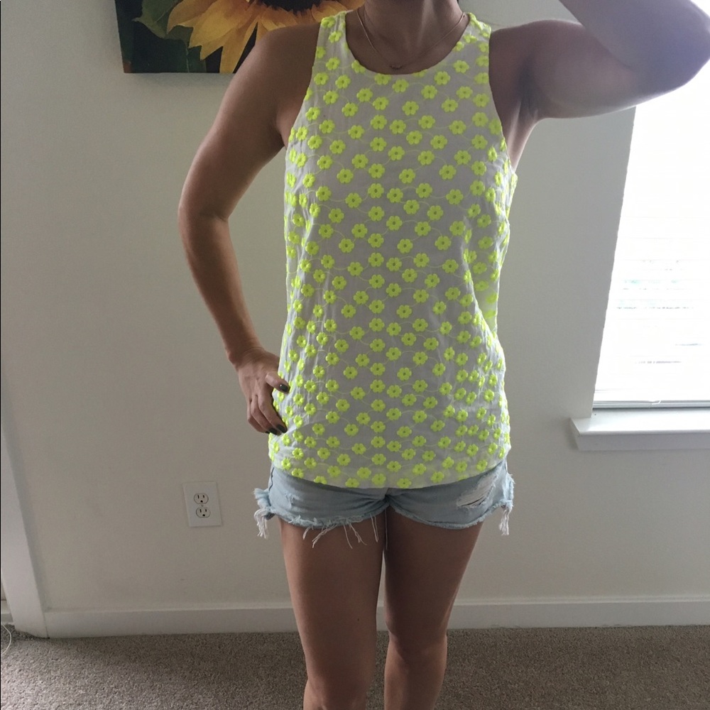 High neck racerback top