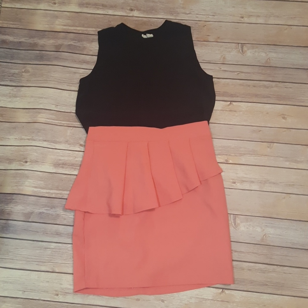 Coral Ruffle Skirt