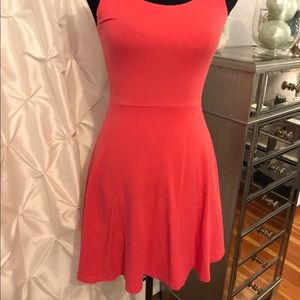 Hot pink skater dress