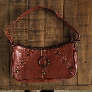 Brown Leather Shoulder Purse