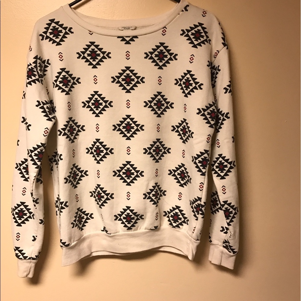 Beige Aztec light weight sweater