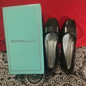 Brand New in Box Marbella Black Pumps Size 11