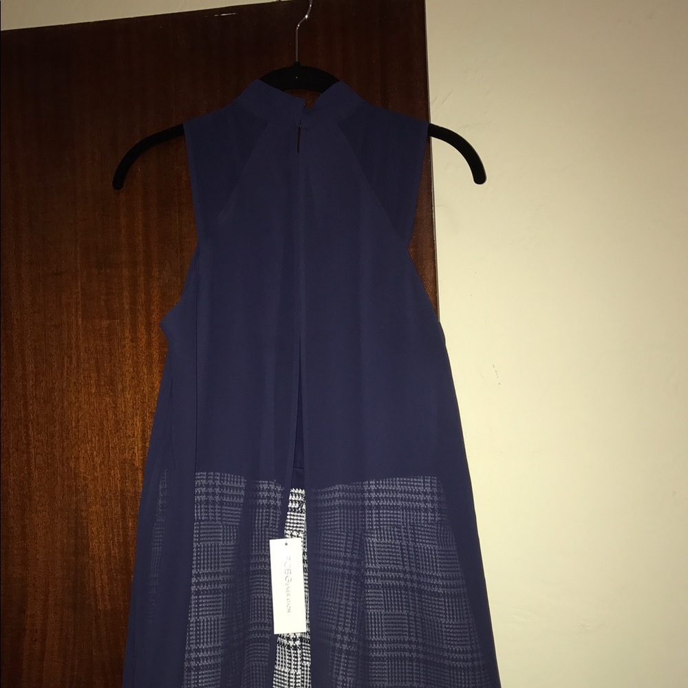 Bcbg open back dress