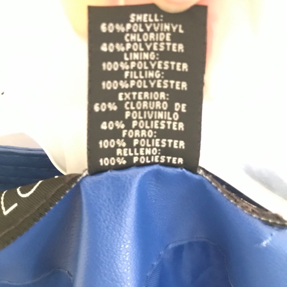 Blue faux leather jacket - Picture 7 of 7