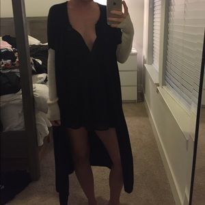 Alice + Olivia Long Color-block Cardigan size XS