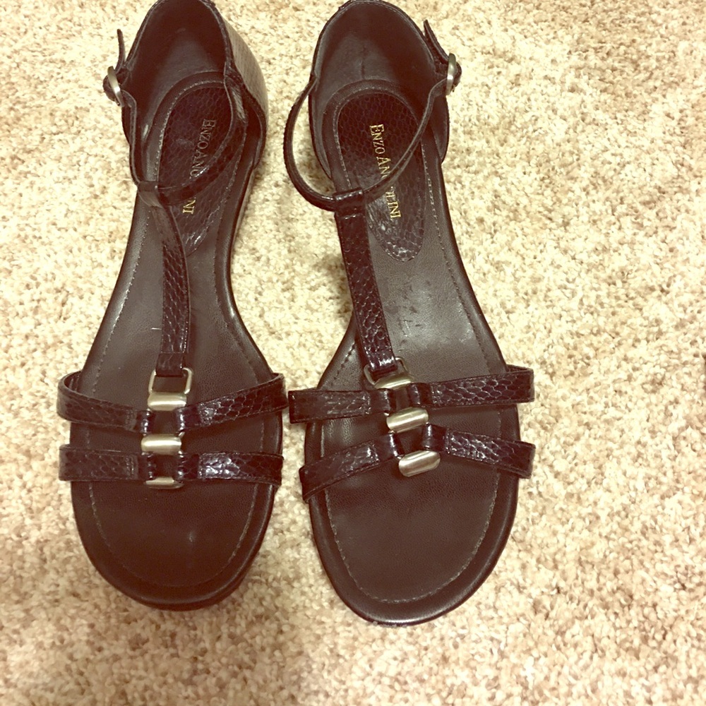 Black Enzo flats - size 7