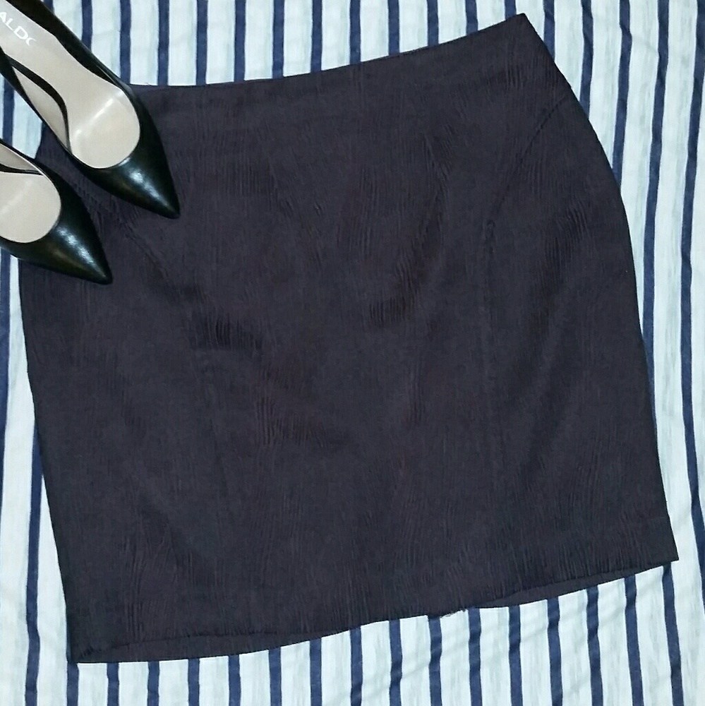 Calvin Klein Purple Zebra Pattern Skirt