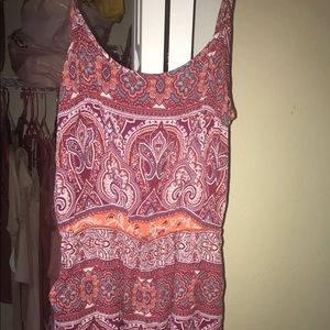 Festival Print Romper w Back Out