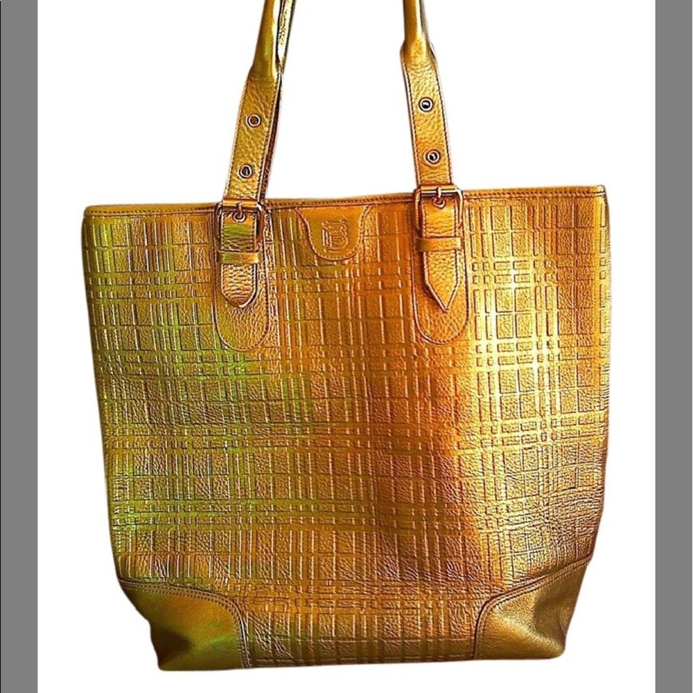 Burberry gold tote