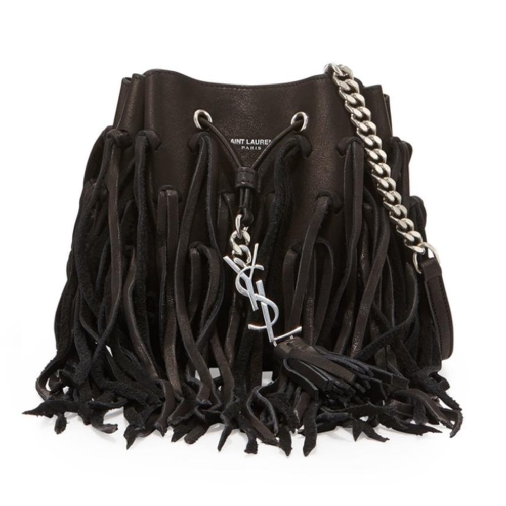 IS. SOLD 🔴🔴🔴Saint Laurent Fringe Bucket bag