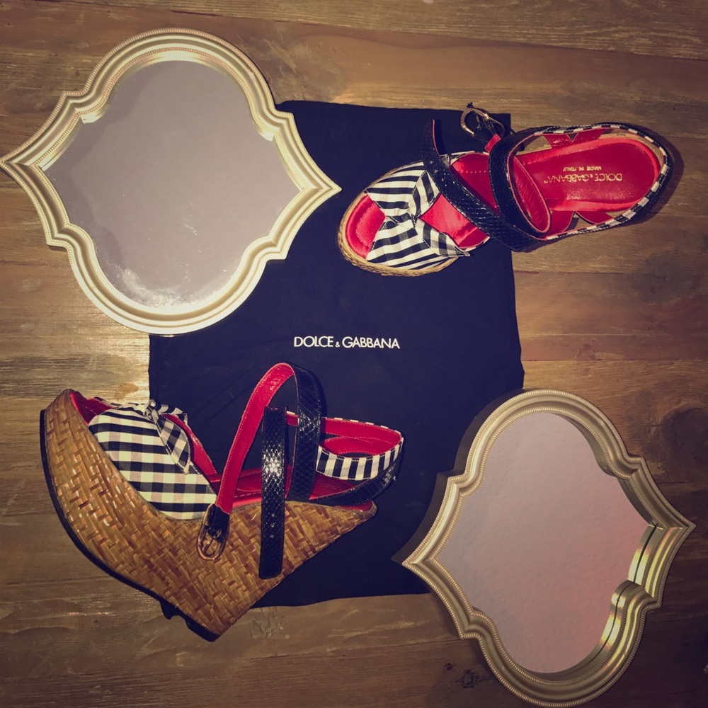 Dolce & Gabbana summer wedges