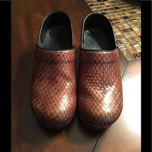 Sanita Brown Leather Clogs--REDUCED!
