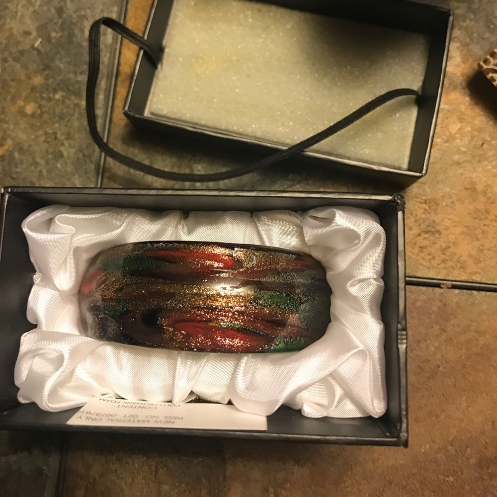 Never worn art glass bracelet