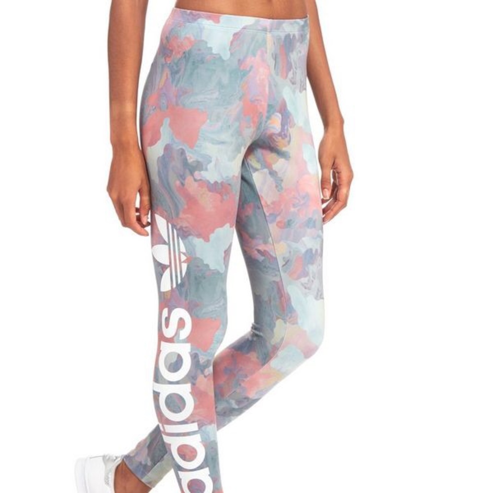Adidas pastel camo leggings
