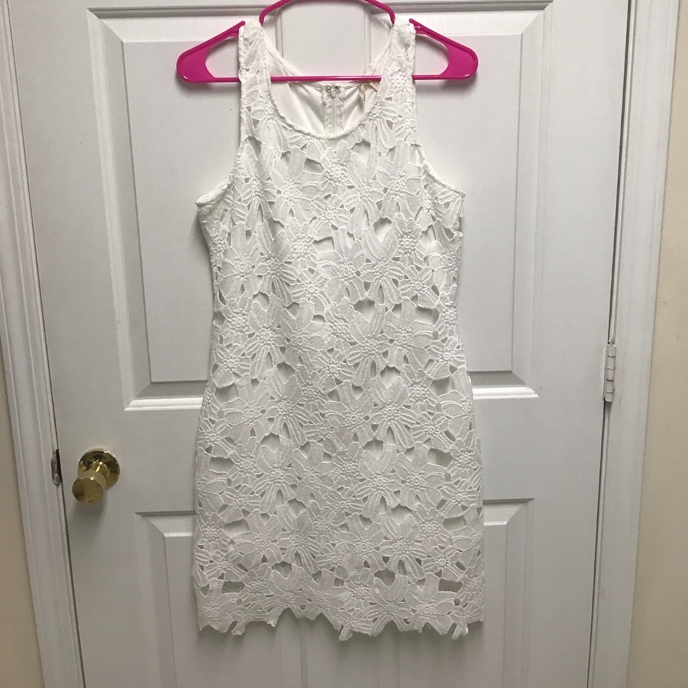 White lace dress