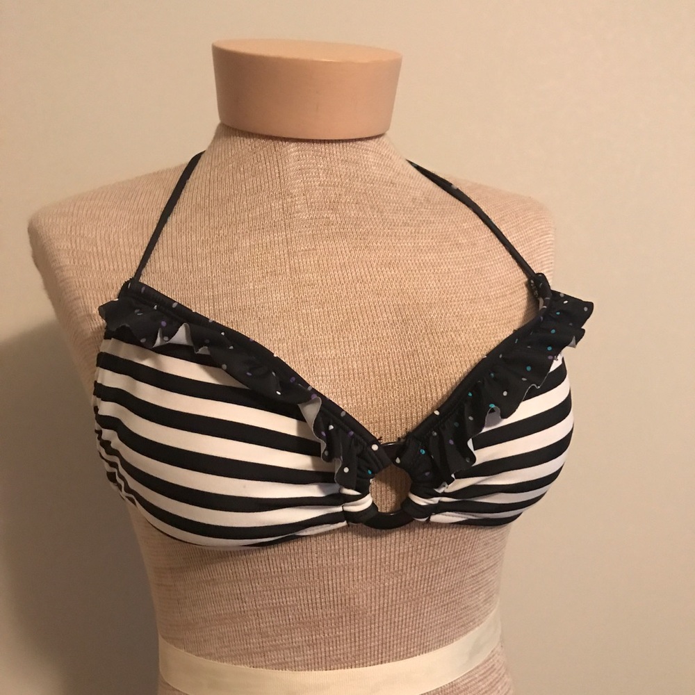Striped Bathing Suit Top