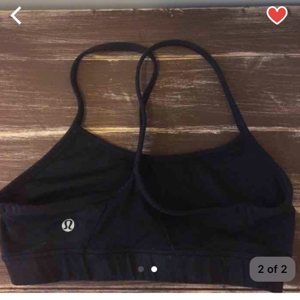 Flow y camo bra size 4 lululemon