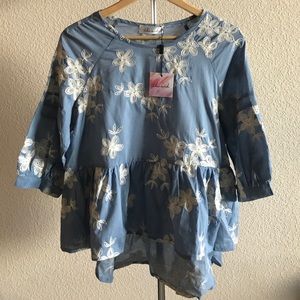 Oversized Peplum Top