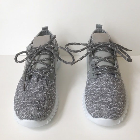 Grey Mesh Upper Sneakers - Picture 3 of 5