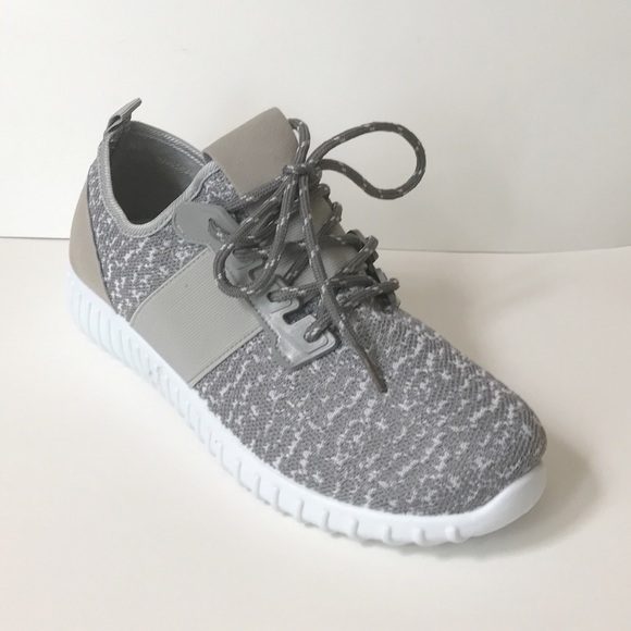 Grey Mesh Upper Sneakers - Picture 4 of 5