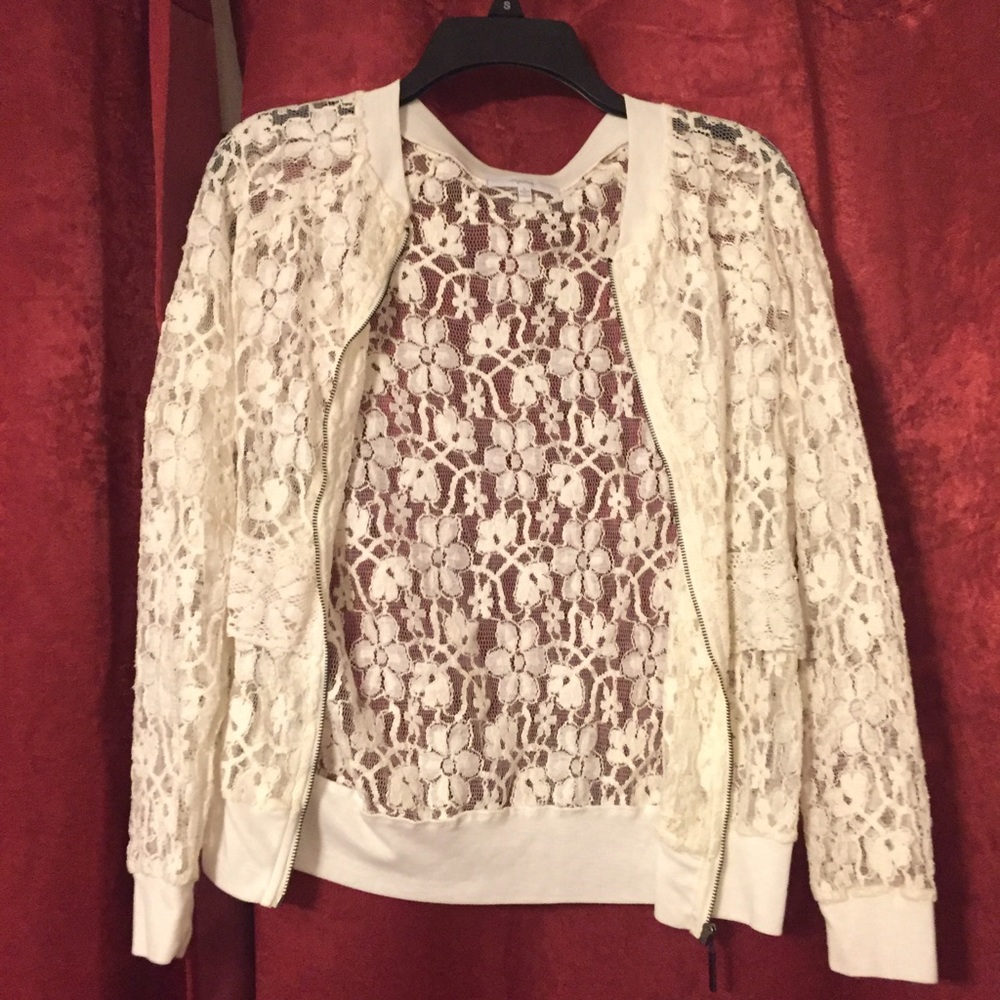 Cream lace jacket