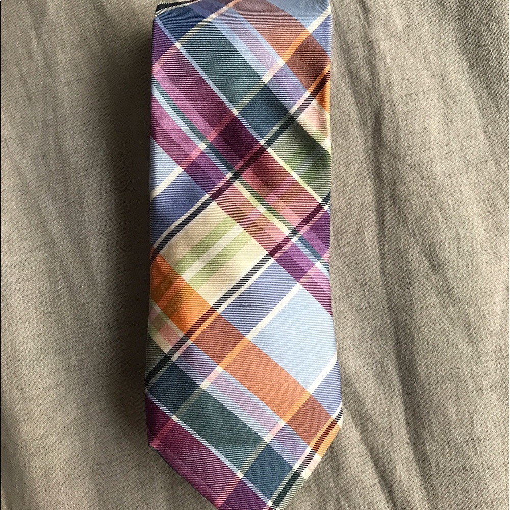 Vintage Tommy Hilfiger flashy pastel men's tie.