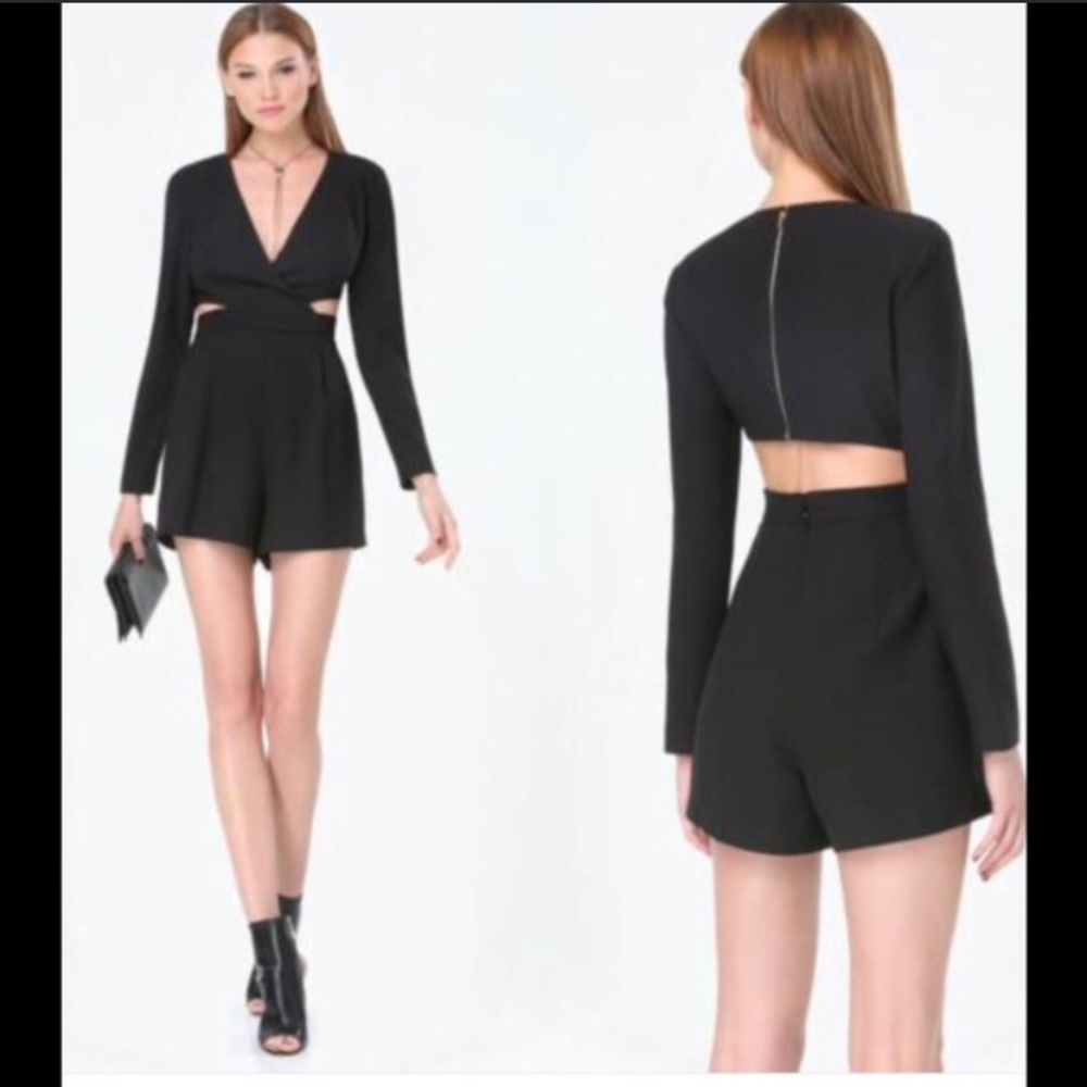 Black Bebe romper. Sz 2