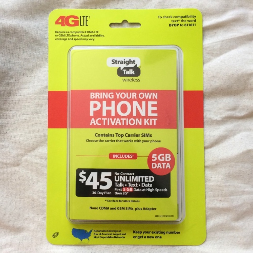 SOLD Straight Talk Phone Activation Kit Brand New