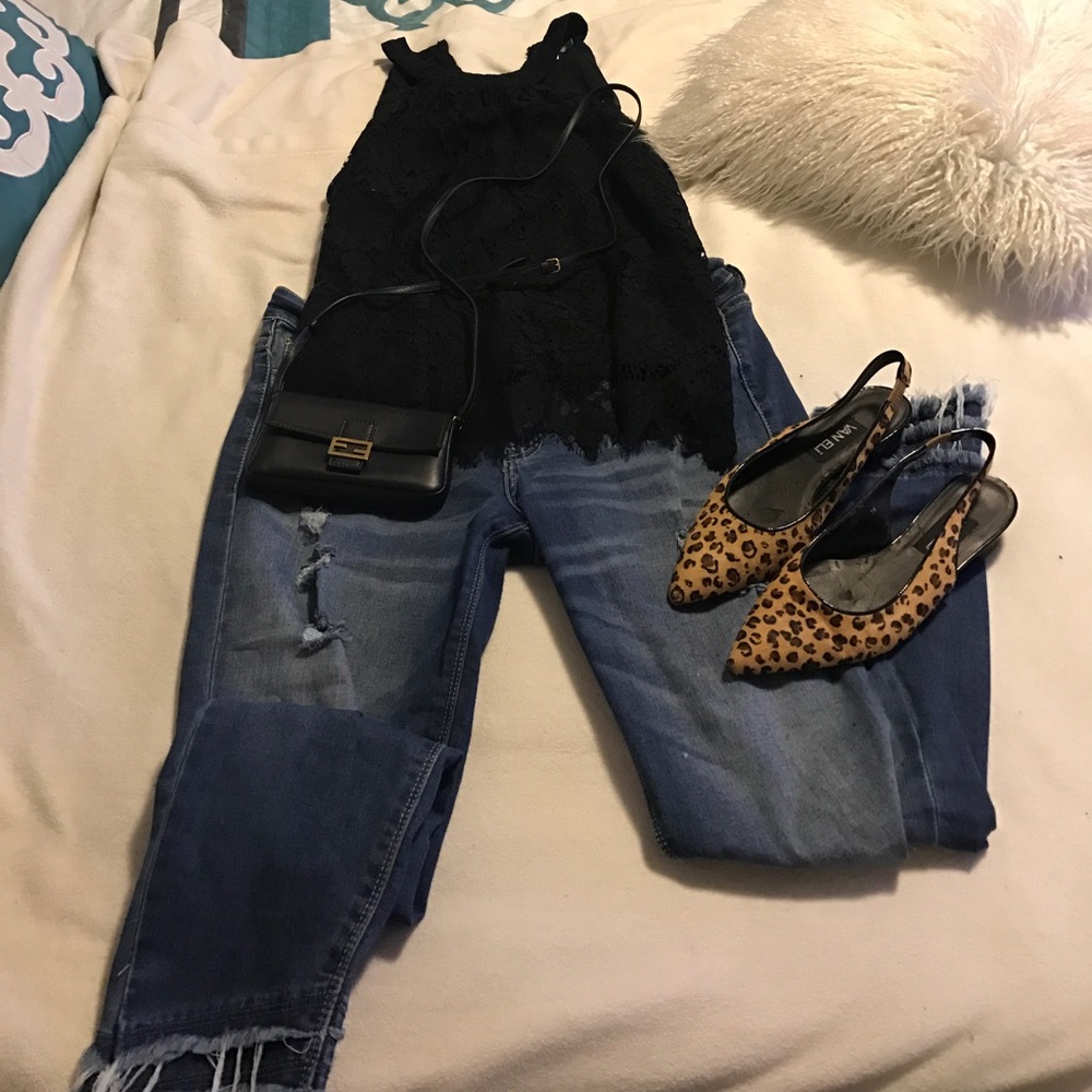 Van Eli leopard sling back flats!