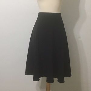 White House Black Market black full a-line skirt