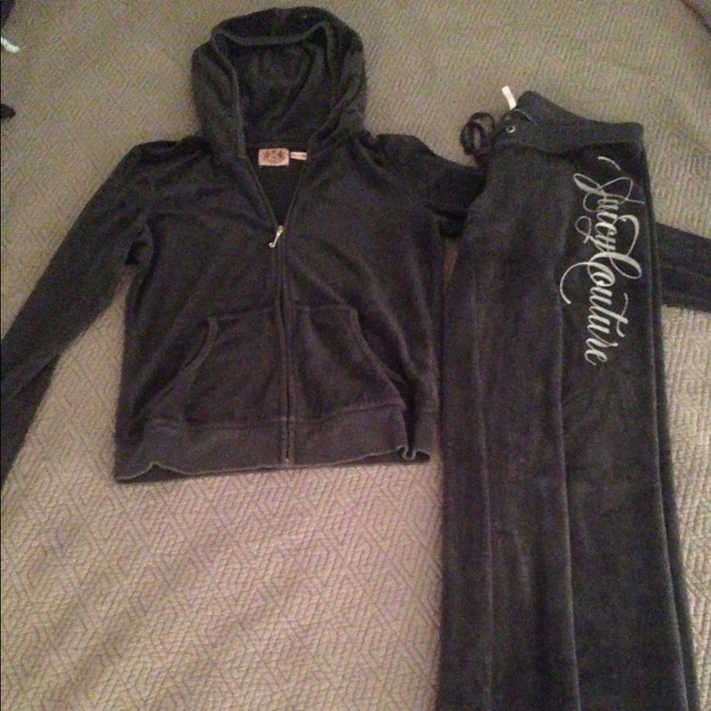 Juicy Couture Velour Track Suit Set