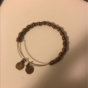 Alex and ani gold beaded bracelet