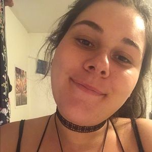 Crochet black choker