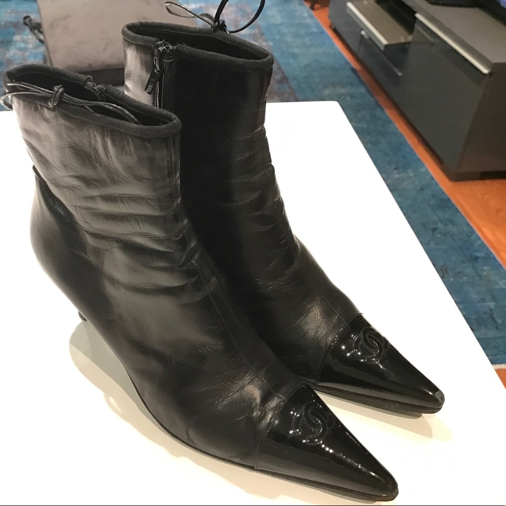 CHANEL CC Ankle Boots