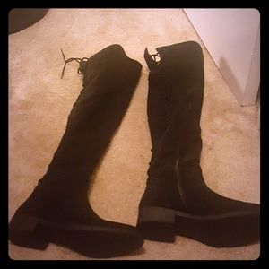 Lace up over the knee boot from shoe dazzle