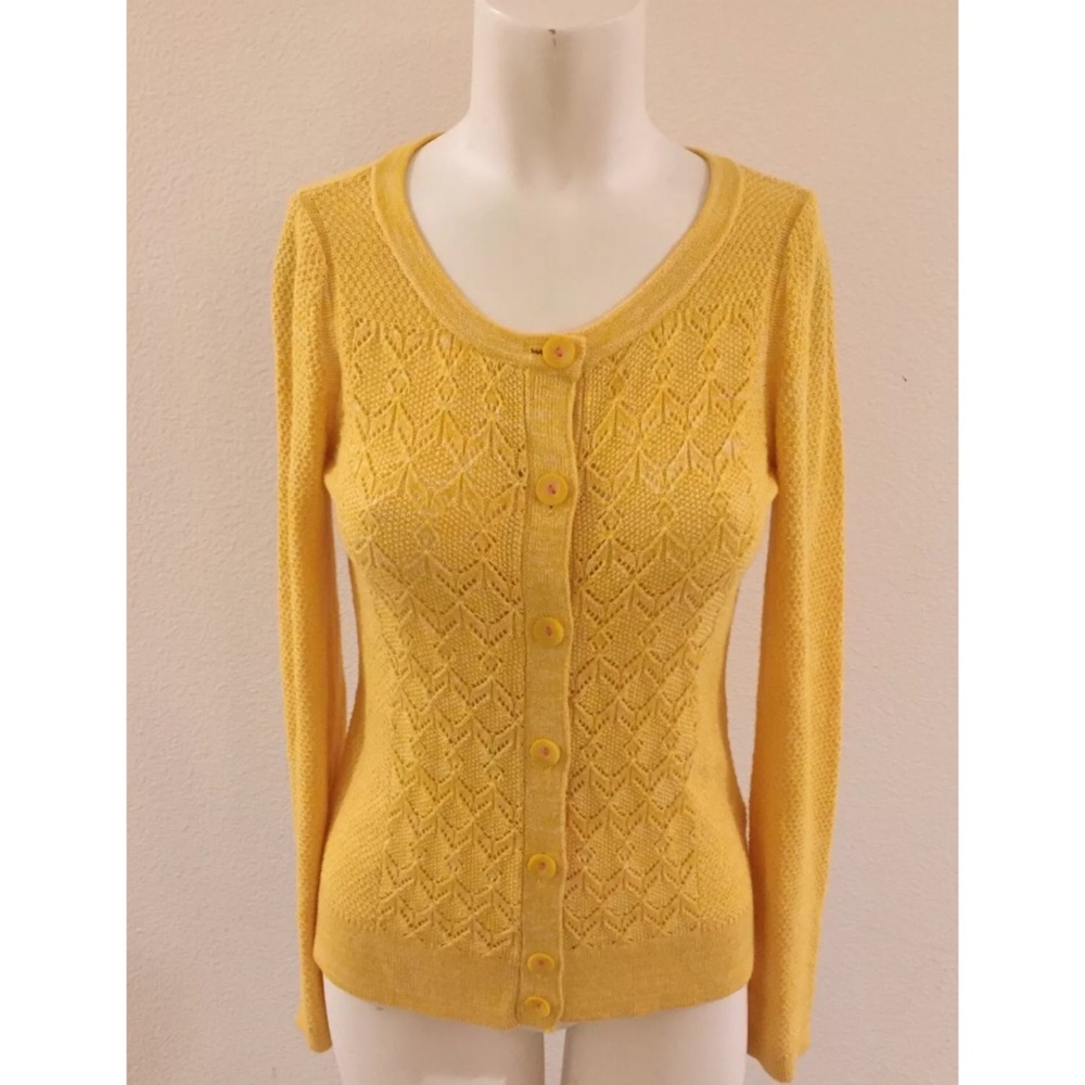 Anthropologie Sparrow Pointelle Perk Cardigan