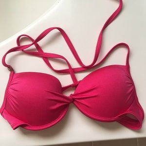 Victoria's secret swim pink bikini top 32B.