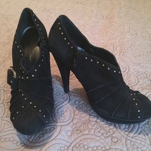 Black low cut booties