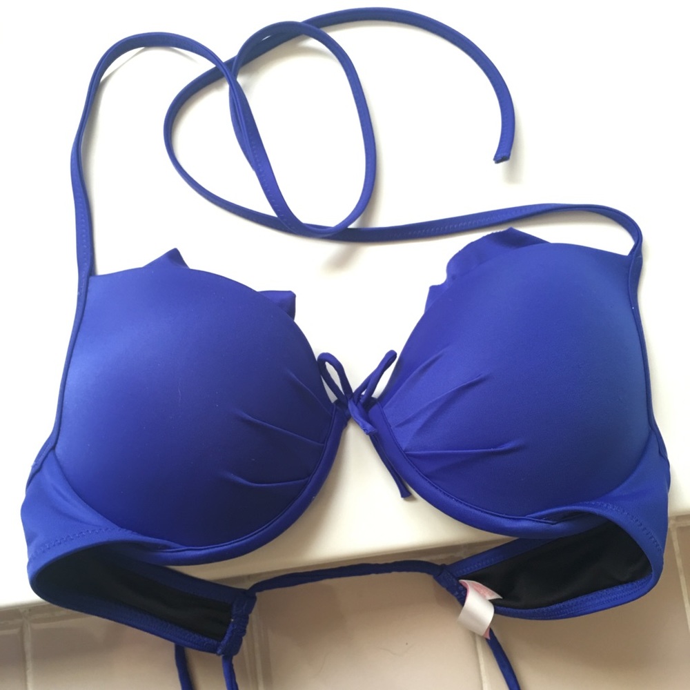Victoria's secret swim blue bikini 34B.