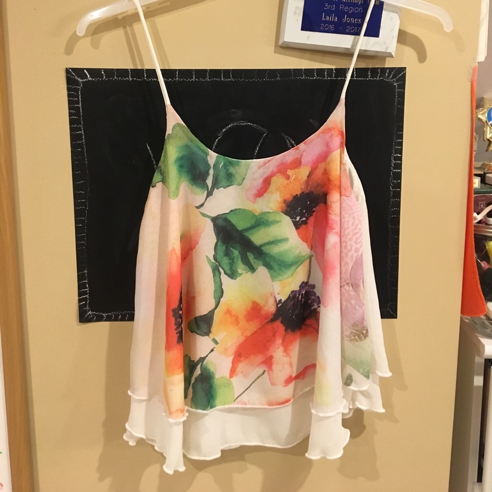 Floral tank top