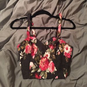 Floral crop top