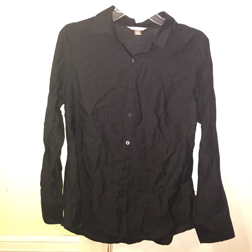 Black Long sleeve Button down shirt