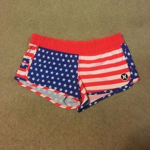 American flag Hurley Phantom shorts