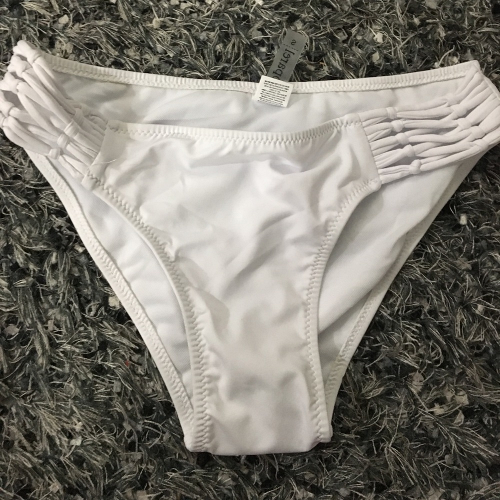 White bikini bottoms